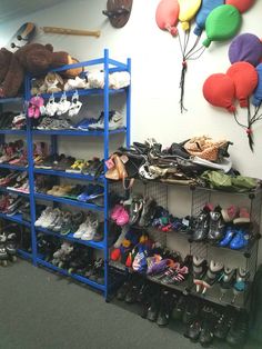 Our shoe racks are filled with sneakers, sport shoes, and dress shoes